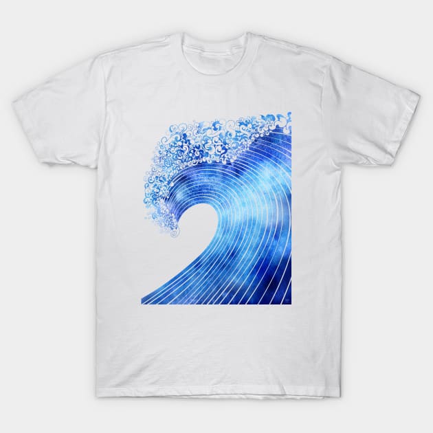 Blue Swell T-Shirt by Sirenarts